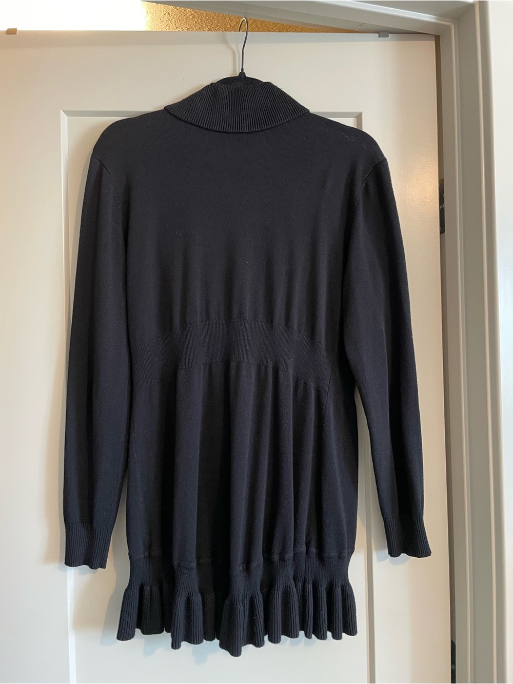 Style & Co. Black Ruffle-Front Open Cardigan - Picture 3 of 3